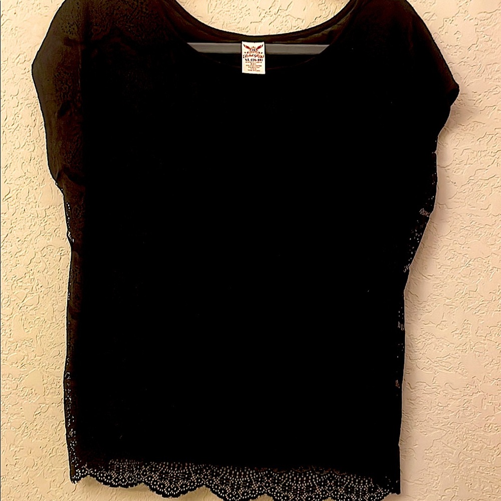 Faded Glory BlackSoot Top Classic Style